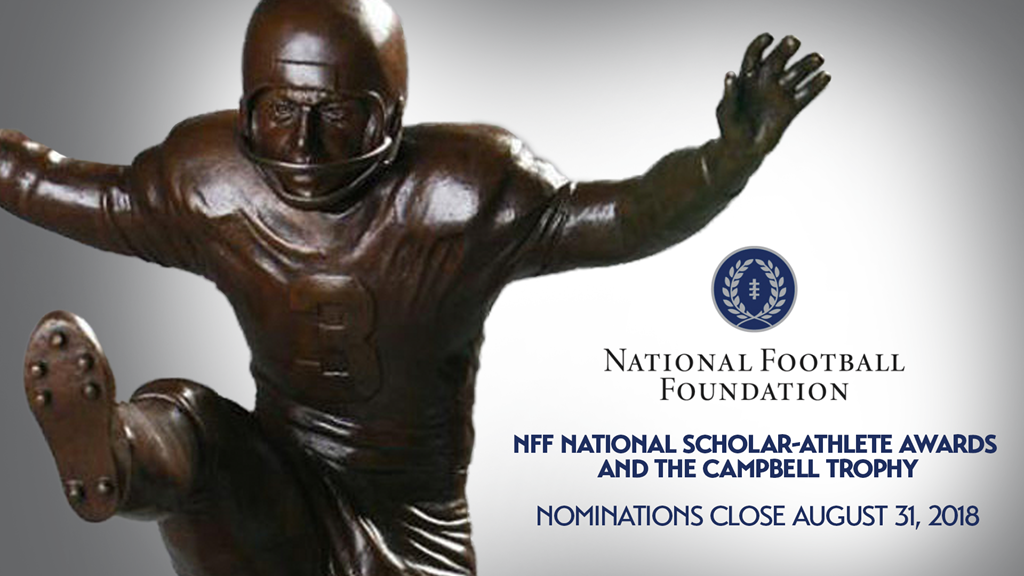 NFF Nominations Open Through August 31 for National Scholar-Athlete and Campbell Trophy